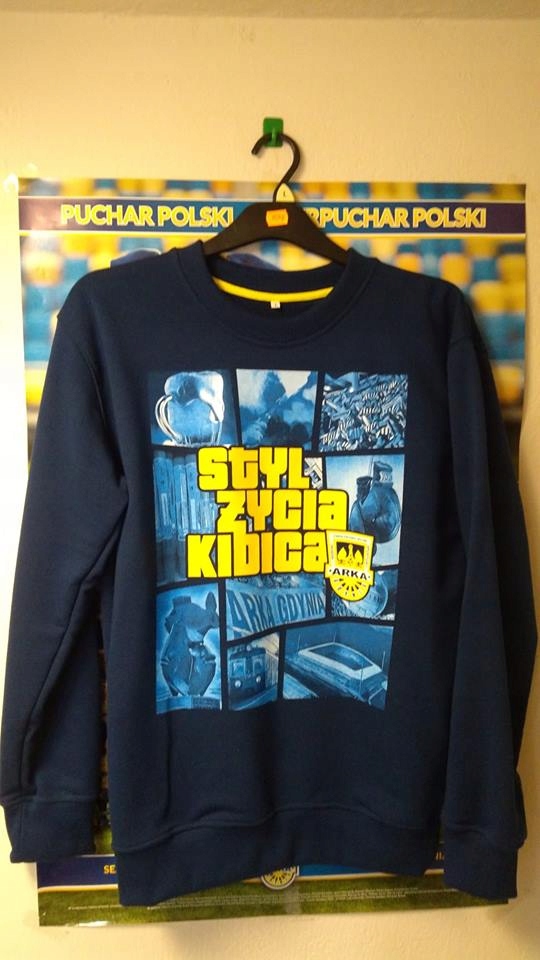 Bluza bez kaptura Styl życia kibica Arka Gdynia XL bluza dla dzieci na allegro arki gdyni