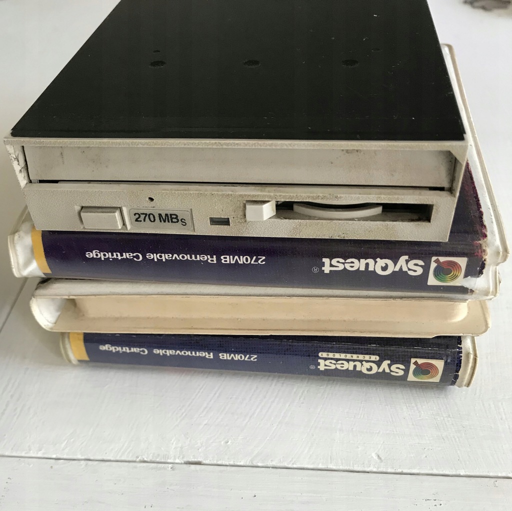 Napęd SyQuest 270 MB + 3x dysk