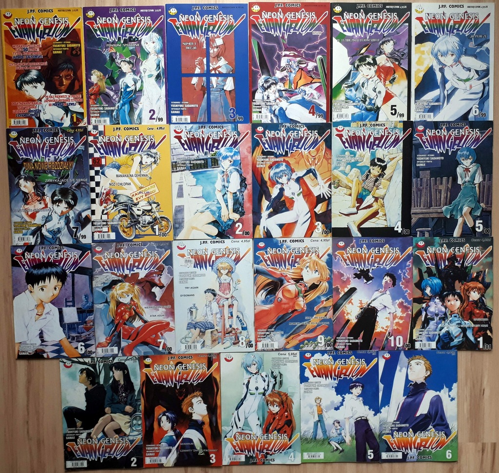 Neon Genesis Evangelion - zeszyty 1/99 do 6/01