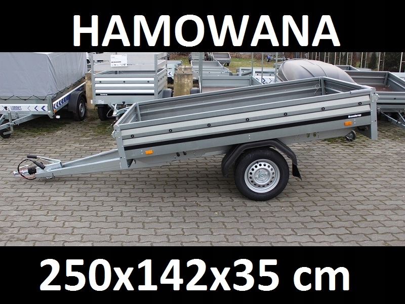 Przyczepka Brenderup 3250 hamowana DMC 1000 kg