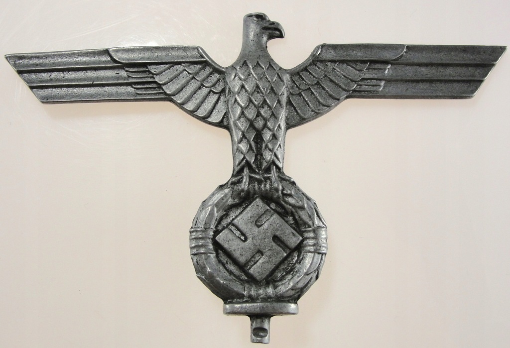 NIEMIECKA GŁOWICA NA FLAGĘ ORZEŁ WRONA WW2 2662