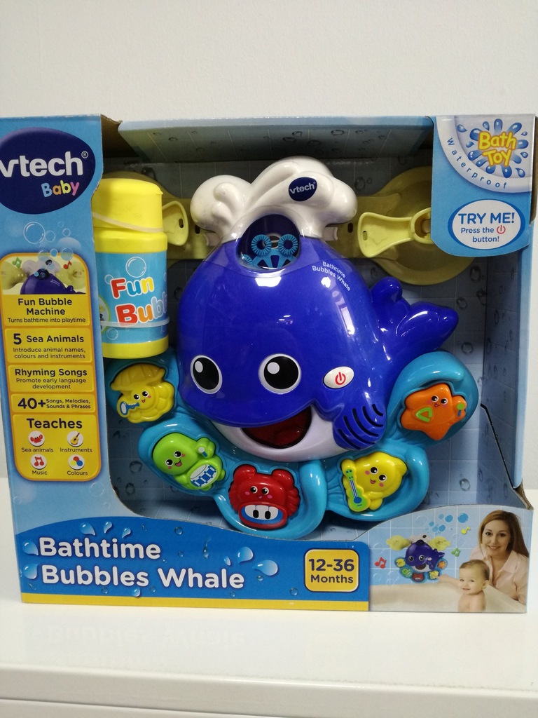 Vtech baby cheap bathtime bubbles whale