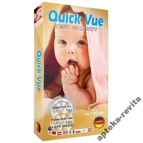 Quick Vue, test ciążowy, płytkowy, 1 szt.