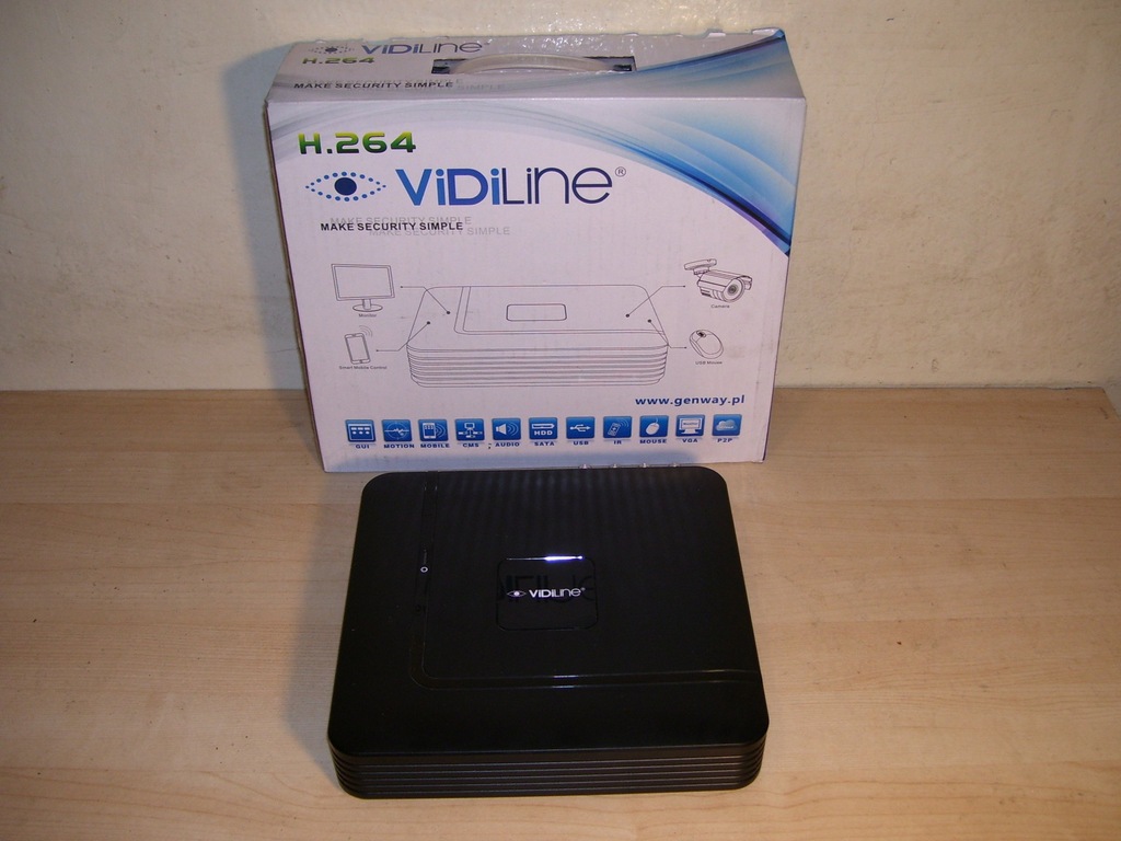 Rejestrator VIDILINE DVR-008H, sprawny na 80%