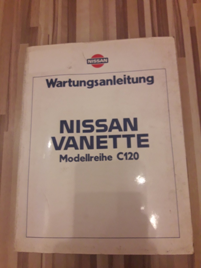 Książka Nissan Vanette Model C120
