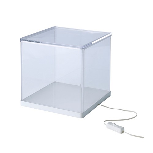 IKEA SYNAS pojemnik LED pudełko WITRYNA DEKOR