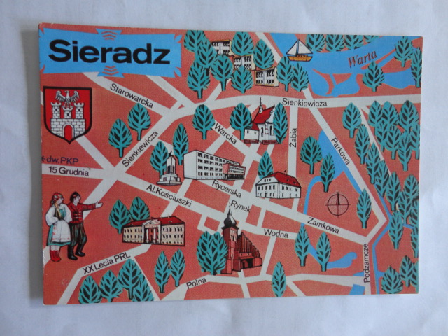 SIERADZ MAPKA PLAN MIASTA 36519