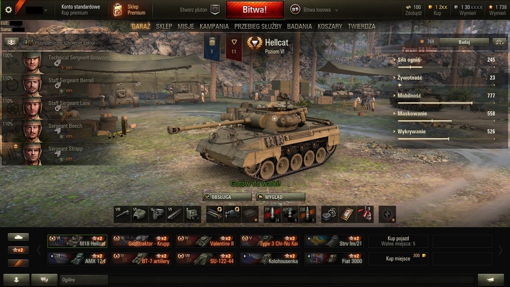 Konto do World of Tanks GrossTraktor UNIKAT! GOLD