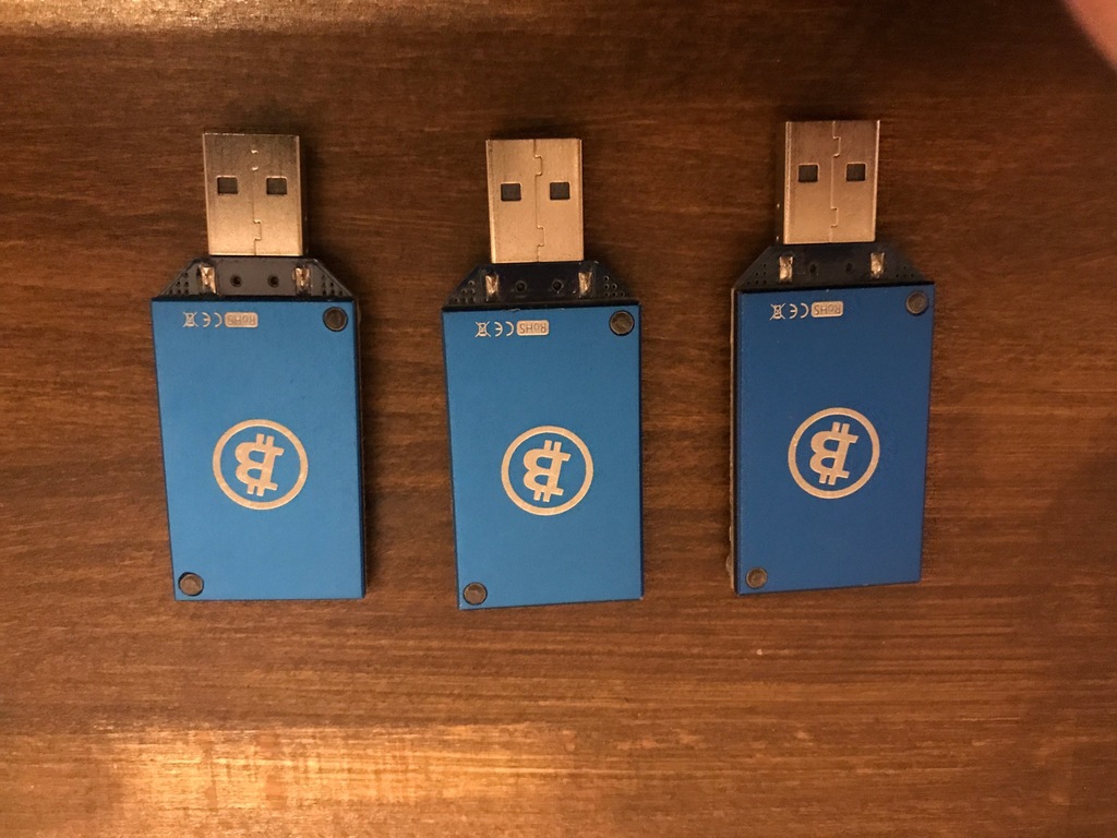 3x Koparka Bitcoin asic Block Erupter USB