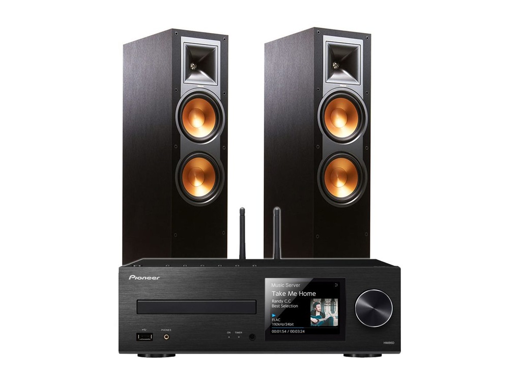 Klipsch RP-260F + Pioneer XC-HM86D - Zestaw Stereo