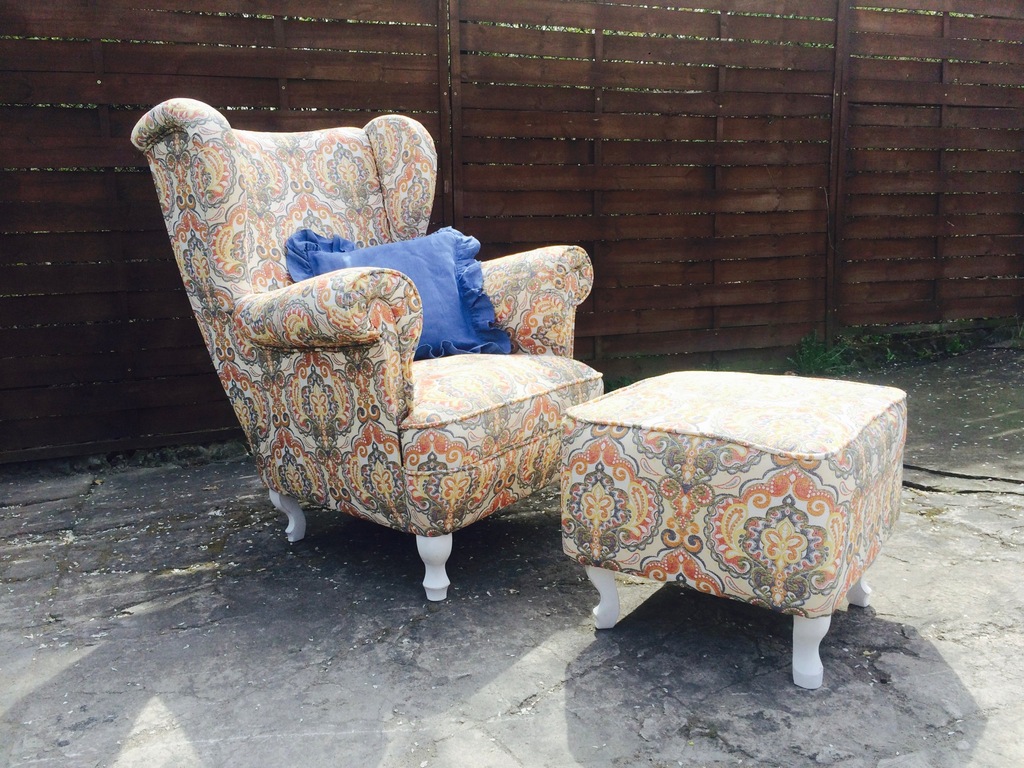 FOTEL USZAK/ GOBELIN/ BOHO/SHABBY CHIC/PRODUCENT