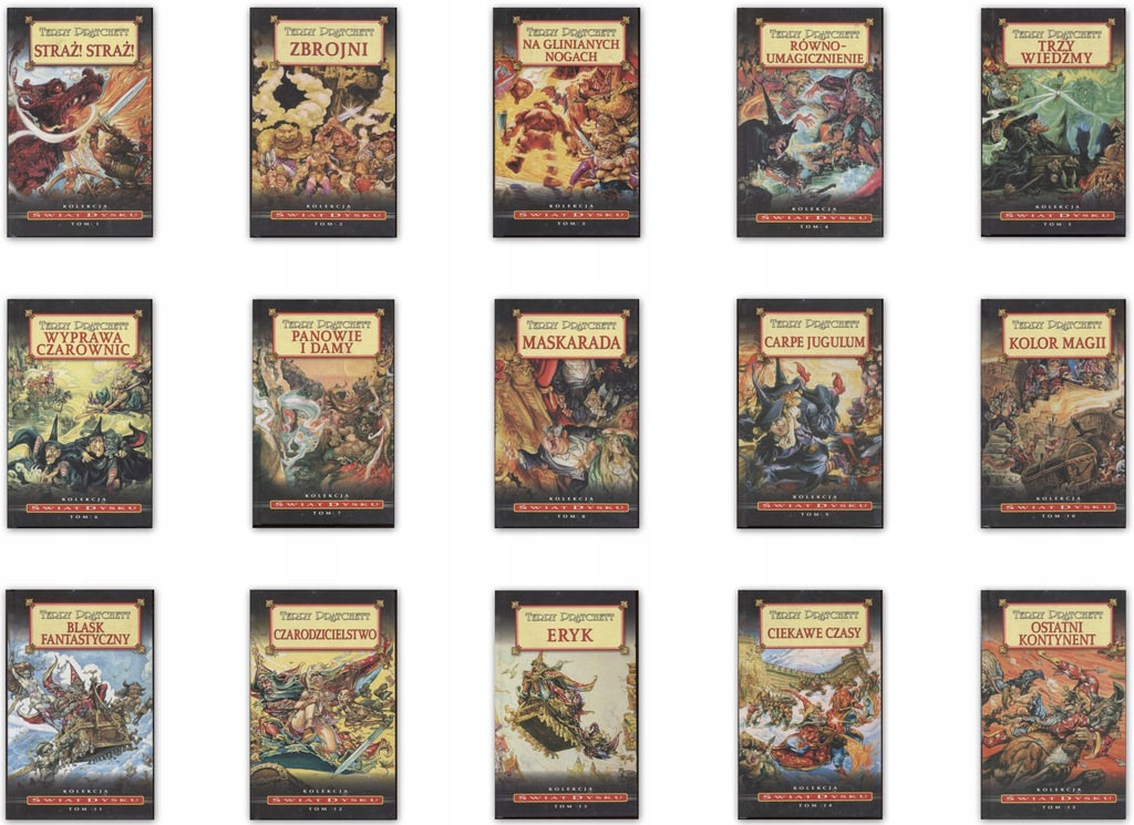 Kolekcja ŚWIAT DYSKU - Terry Pratchett / 15 tomów