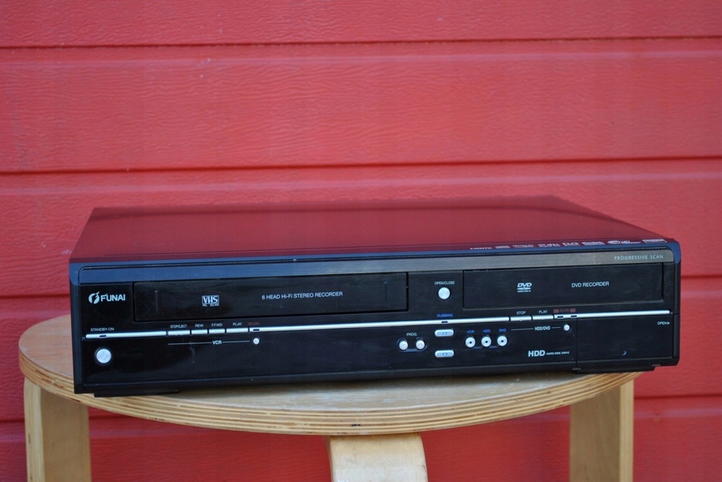 FUNAI TD6DD4413DB combo HDD/DVD/VHS nagrywarka 7572558669 oficjalne archiwum Allegro