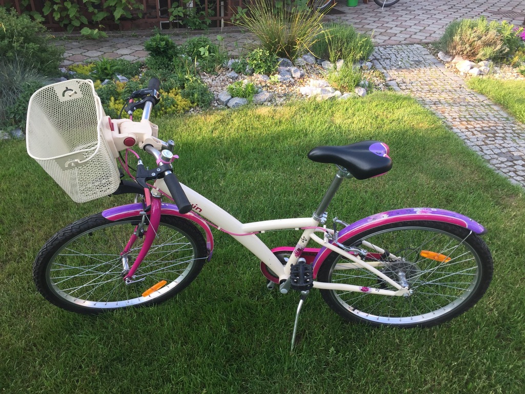 Rower decathlon b'twin 24 różowy 8 12 lat 7386688053 oficjalne