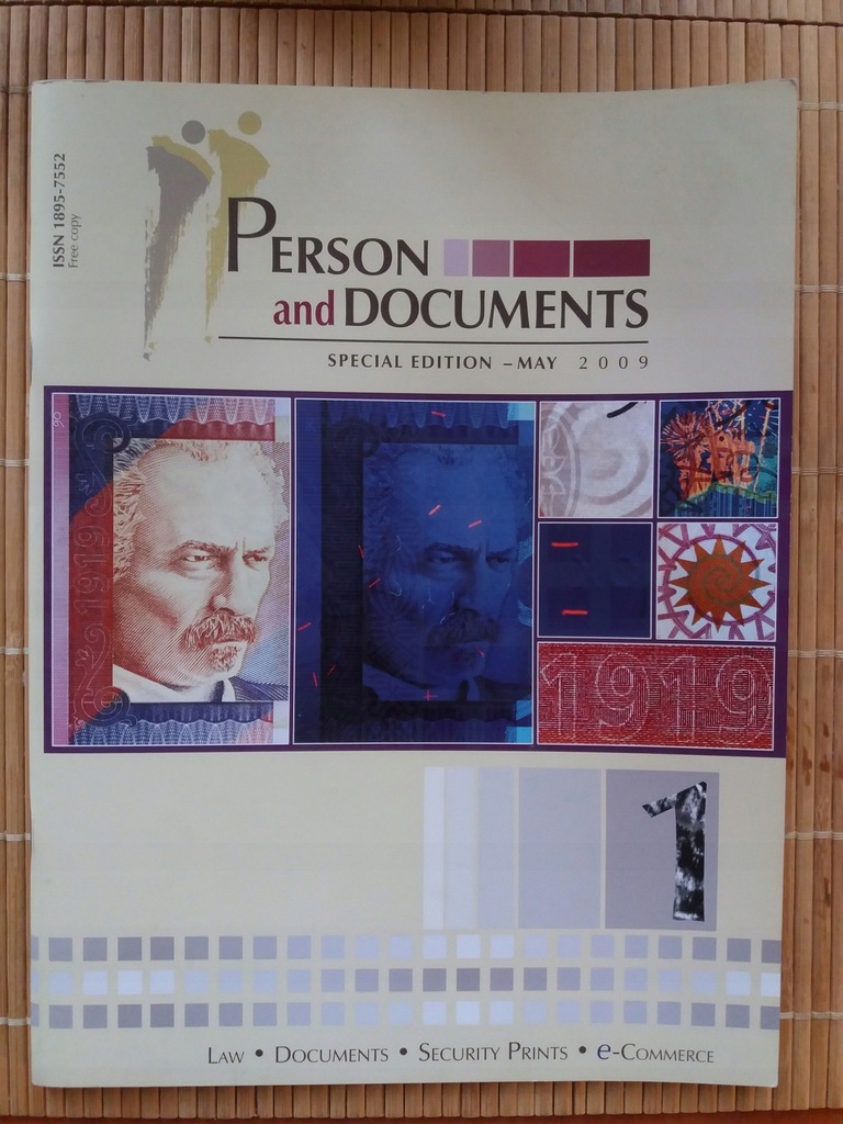 Person and documents. Special Edition - May 2009