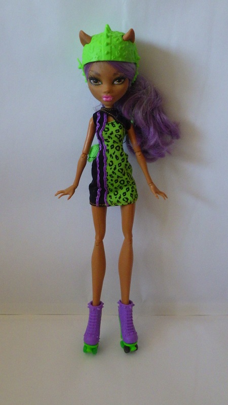 Monster High lalka CLAWDEEN WOLF na rolkach