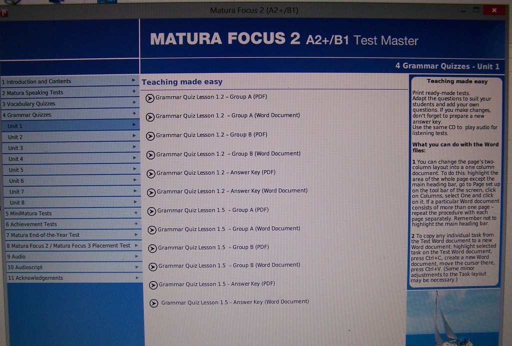 Mini Matura Unit 3 Focus 2 MATURA FOCUS 2 SPRAWDZIANY TEACHER'S BOOK - 6689442352 - oficjalne