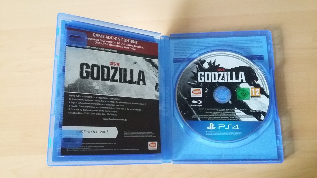 GODZILLA NA PS4