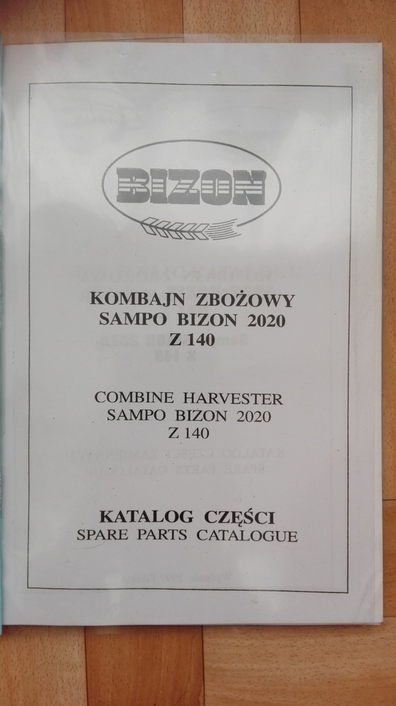 Katalog cześci Bizon Sampo Z140