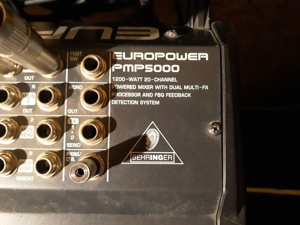 POWERMIXER BEHRINGER EUROPOWER PMP5000 1200 watt