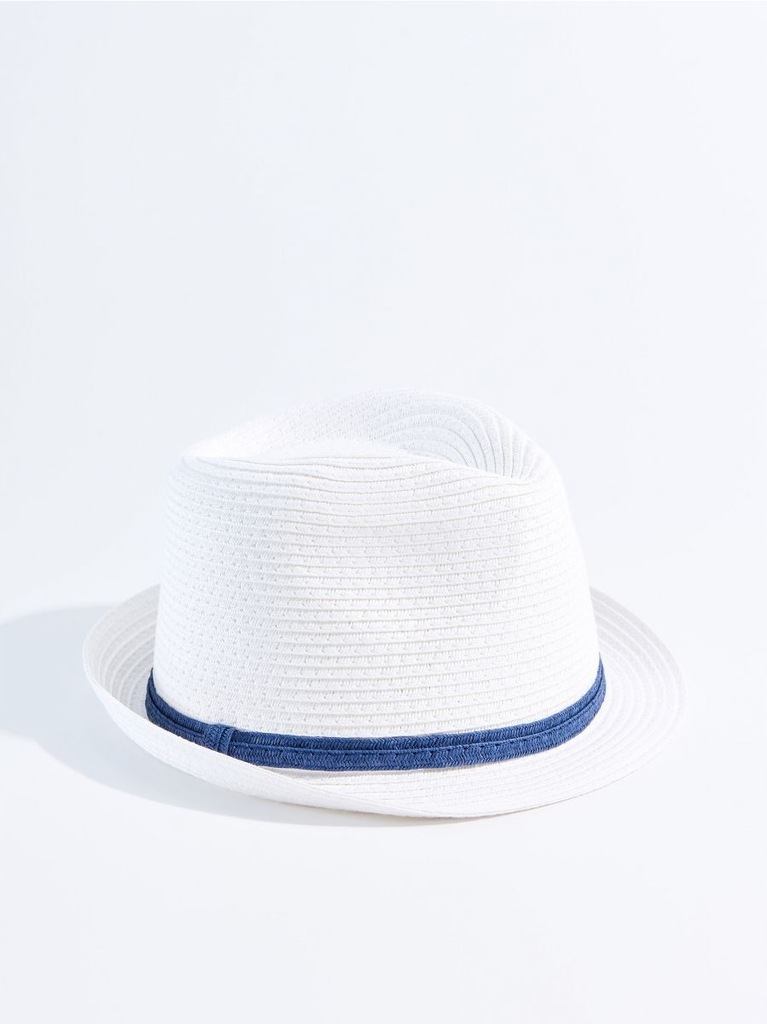 kapelusz słomkowy plażowy biały Mohito