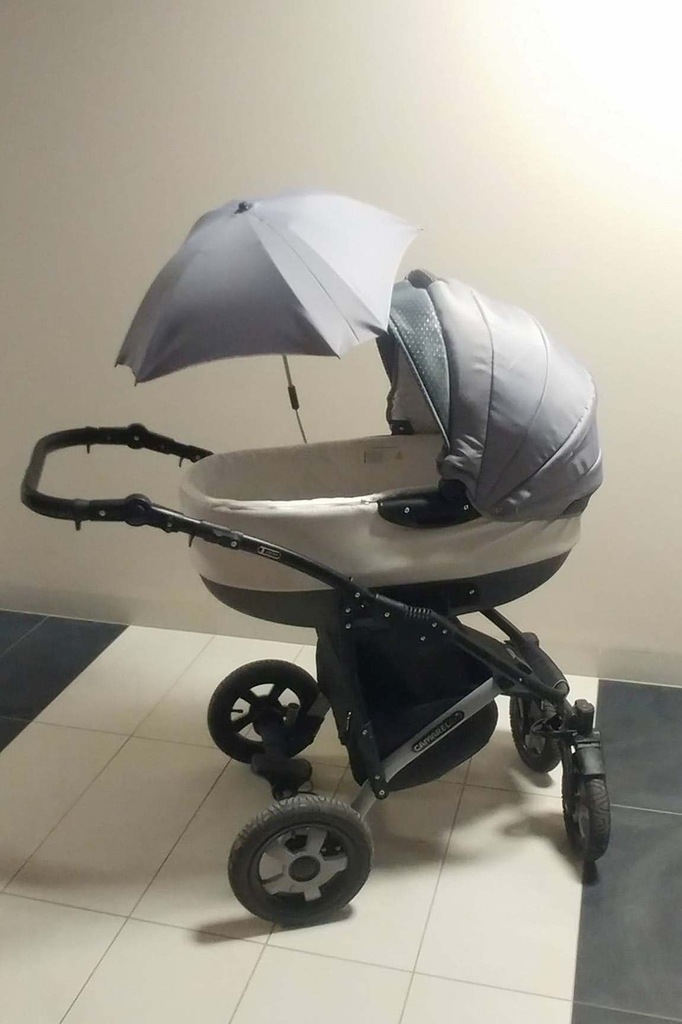 Wózek Camarelo Carera 2w1 szary spacerówka+gondola