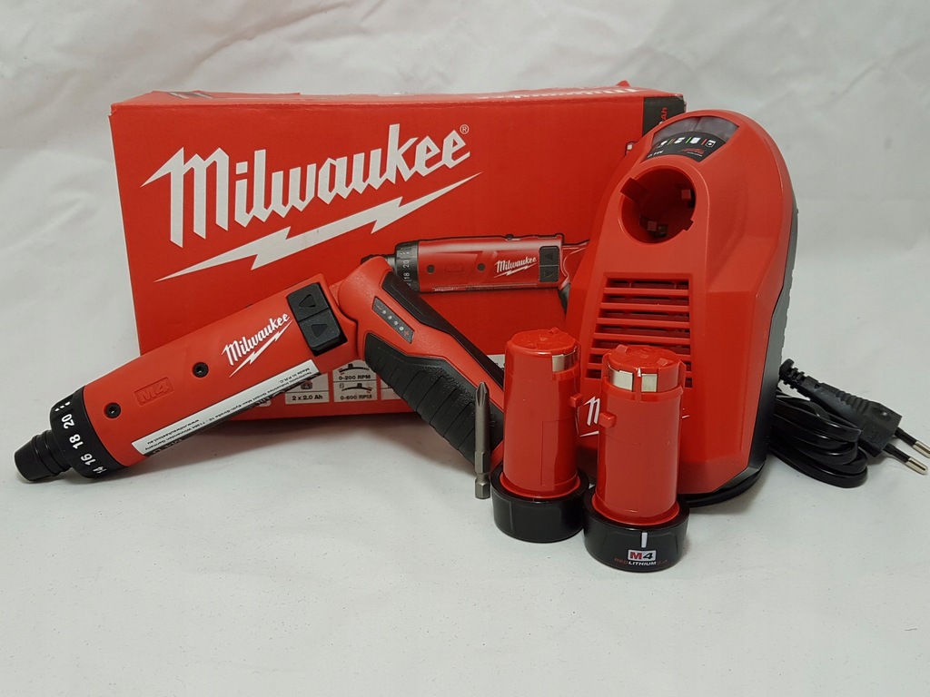 WKRĘTARKA AKUMULATOROWA MILWAUKEE M4 D-202B 2x2.0 - 7556211848 ...