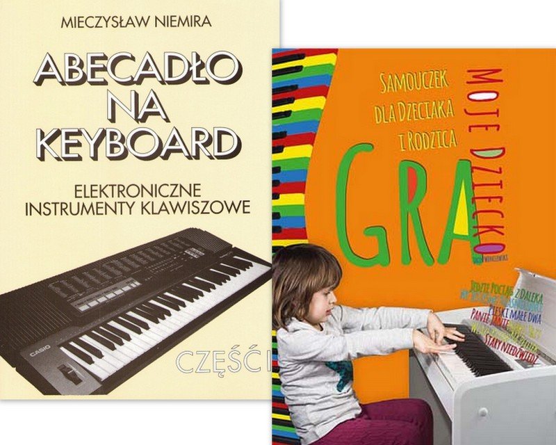 Abecadło na keyboard Moje dziecko gra muzyka nuty