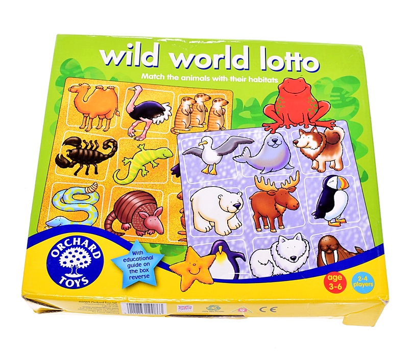 6306-77 ..ORCHARD TOYS... w#w GRA WILD WORLD LOTTO