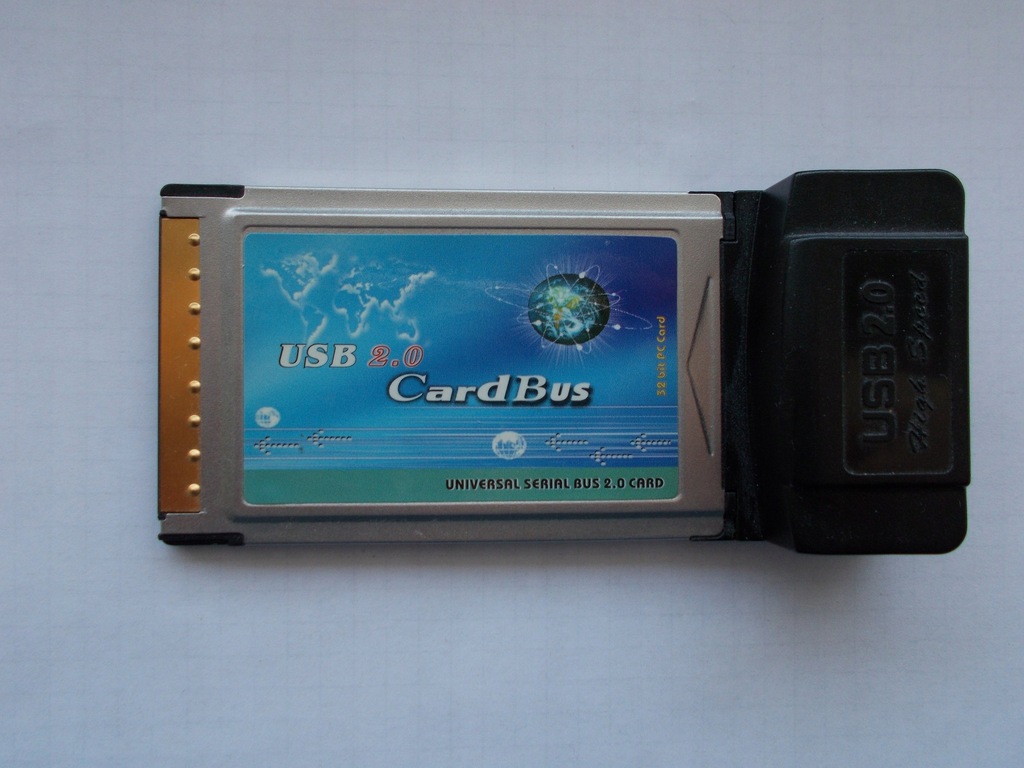 Karta PCMCIA do laptopa USB 2.0 4 PORTY CARDBUS