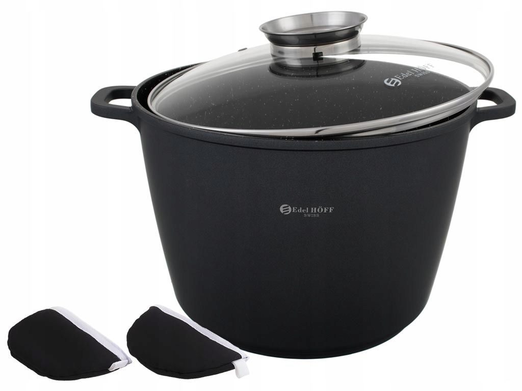 Garnek 28cm EdelHoff EH7607 Indukcyjny 10L Granit