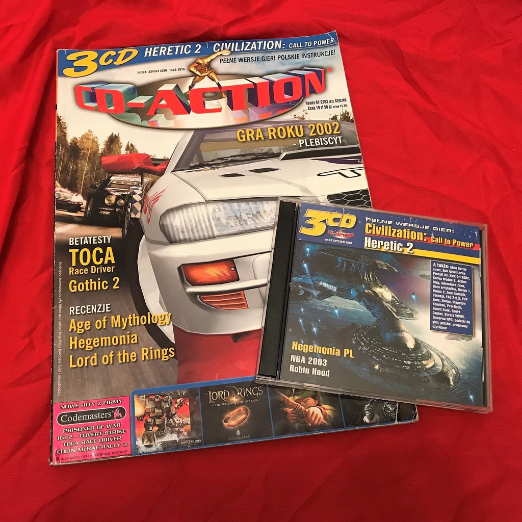 CD ACTION 82 CDA + PŁYTA HERETIC 2 CIVILIZATION !!