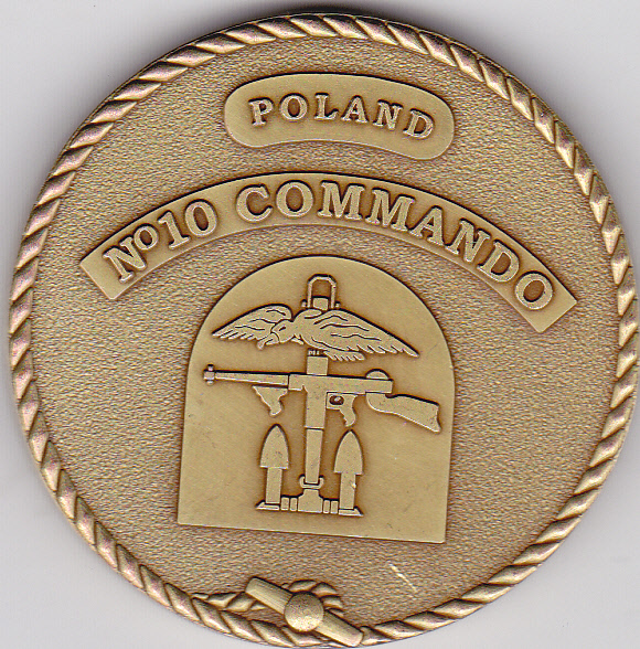 Medal coin polskich komandosów