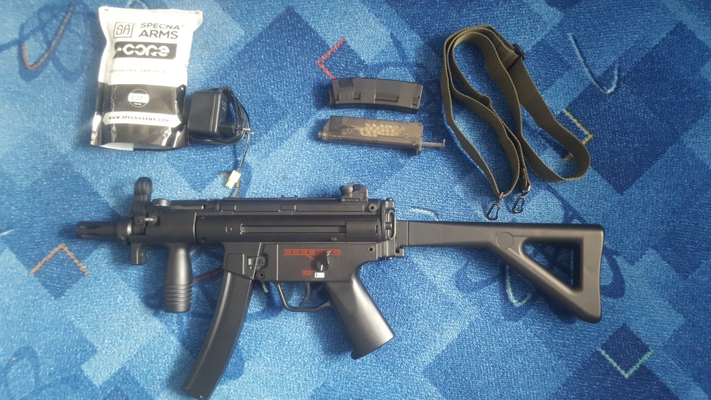 MP5 Galaxy PDW Zestaw 2 magazynki, kulki, tarcze