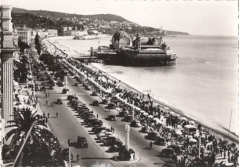 FRANCJA - NICEA - PORT + PLAŻA i STARE AUTA - 1950