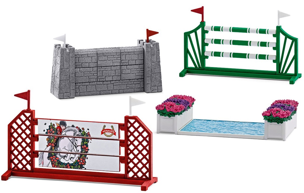 SCHLEICH 42271 PRZESZKODY TOR SKOKÓW JEŹDZIECKICH