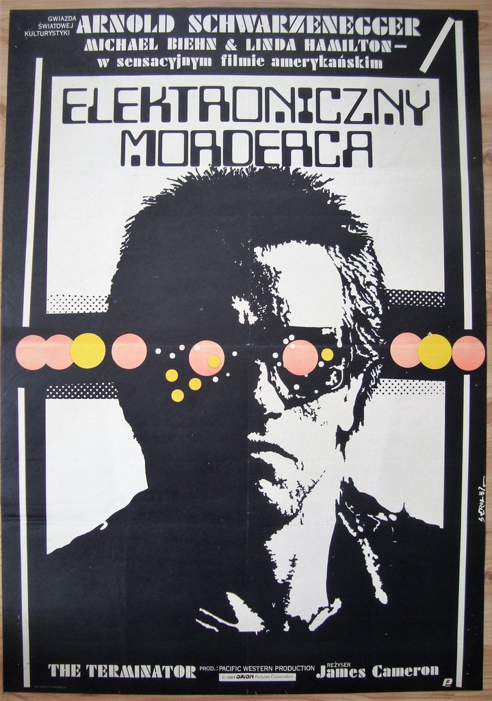 ORYG plakat Elektroniczny morderca Terminator Erol