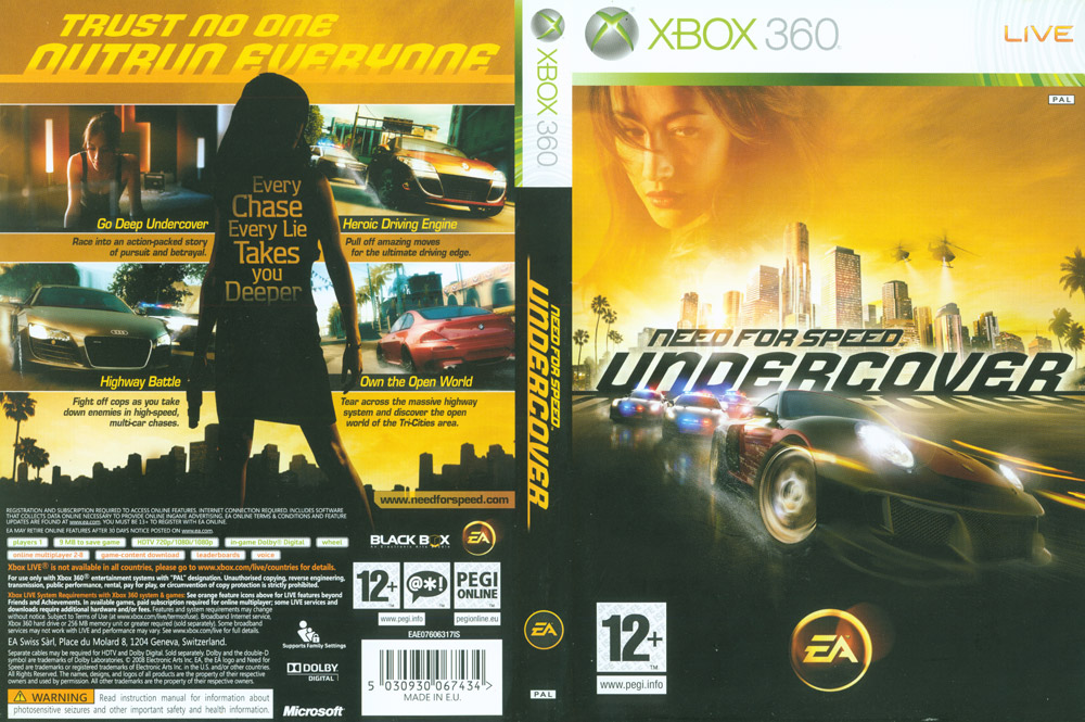 Need for speed undercover xbox deals 360