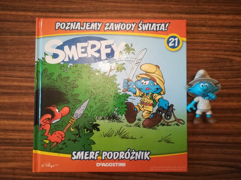 Figurki Smerfy + Książka Poznajemy Zawody