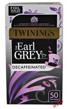 Herbata TWININGS EARL GREY DECAFFEINATED 50 tor.