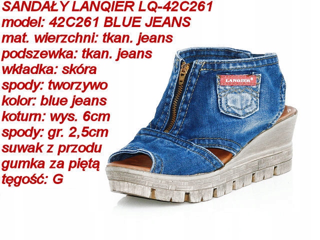 Lanqier Sandaly Lq 42c261 Jeans R 37 By Mustang 7793389893 Oficjalne Archiwum Allegro