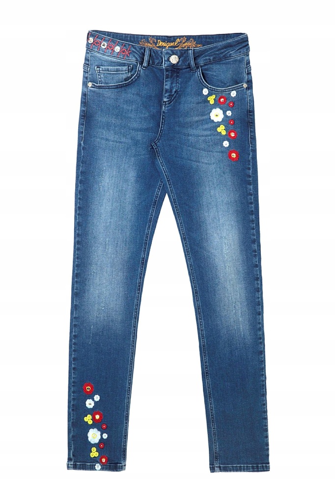Jeansowe spodnie rurki DESIGUAL nowa kolekcja r.30