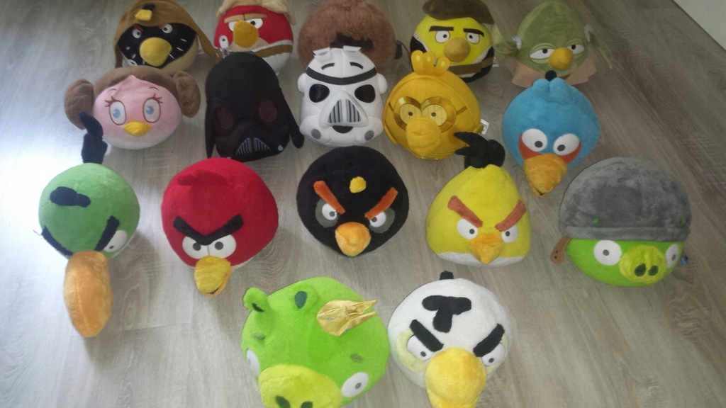 Angry Birds pluszaki duży zestaw