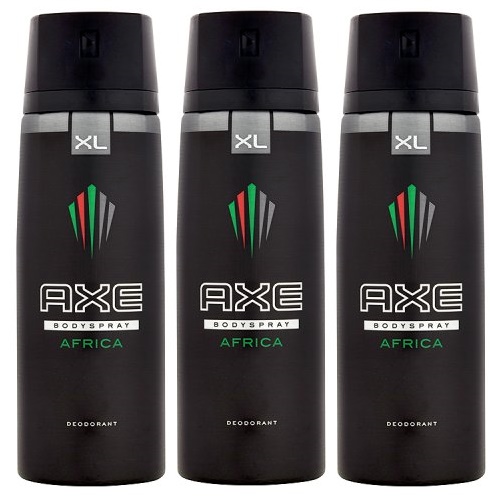 3 x Dezodorant Axe Africa w sprayu 200 ml