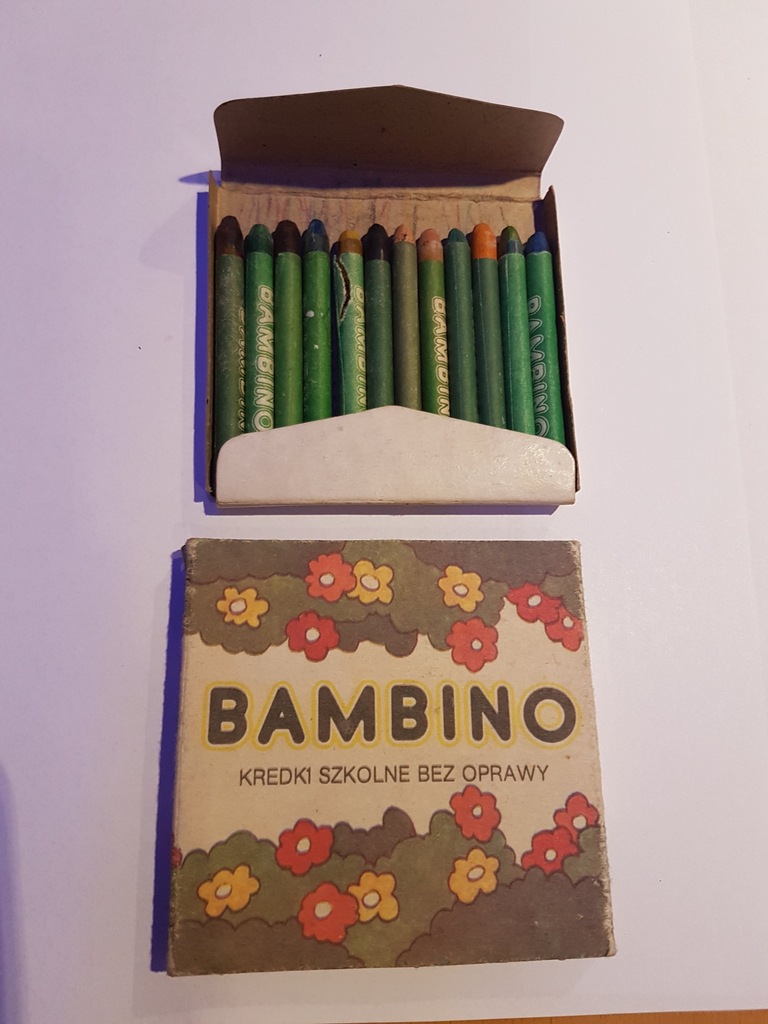 Kredki BAMBINO lata 80-te