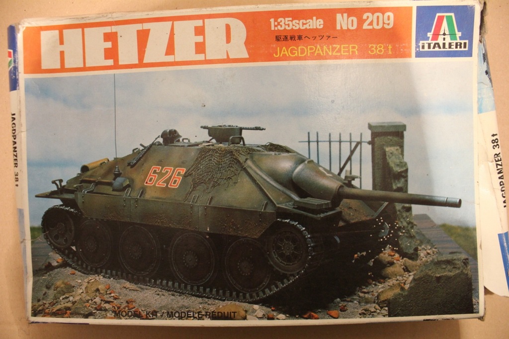 Hetzer.Italeri niekompletny