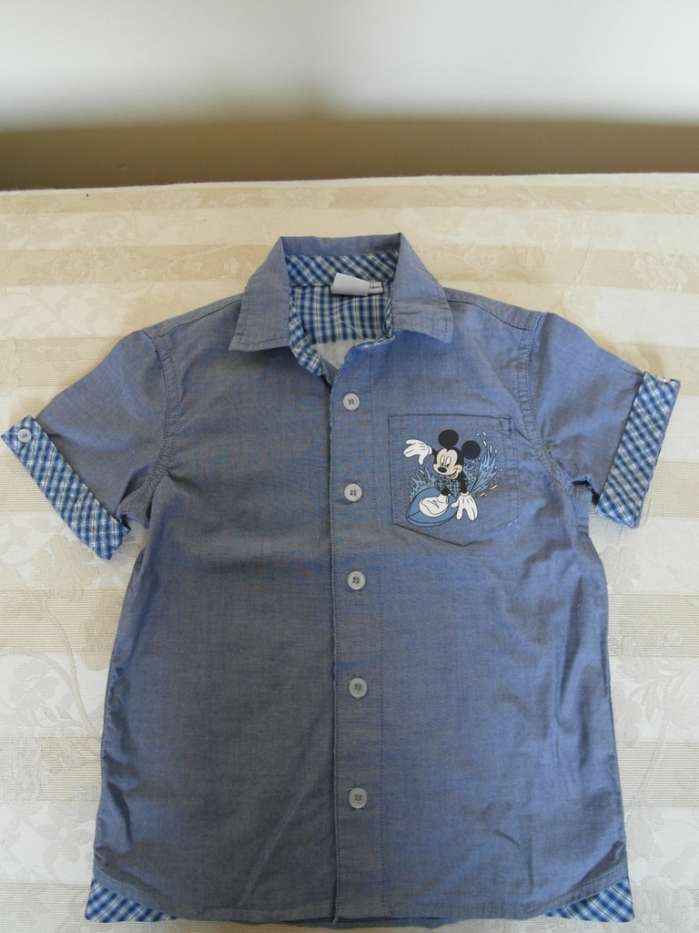 Koszula z Mickey Mouse dla chłopca rozm. 104