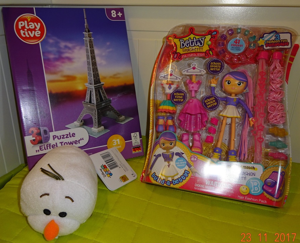 Betty Spaghetty zestaw 3D puzzle wieża Olaf Tsum 