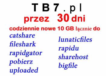 TB7 300 GB - 30dni - Catshare Fileshark Rapidgator