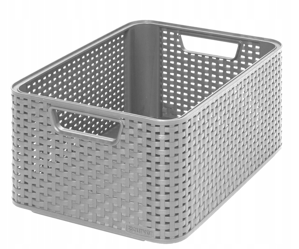 Curver Pudełko KOSZYK RATTAN Style SZARY - M -